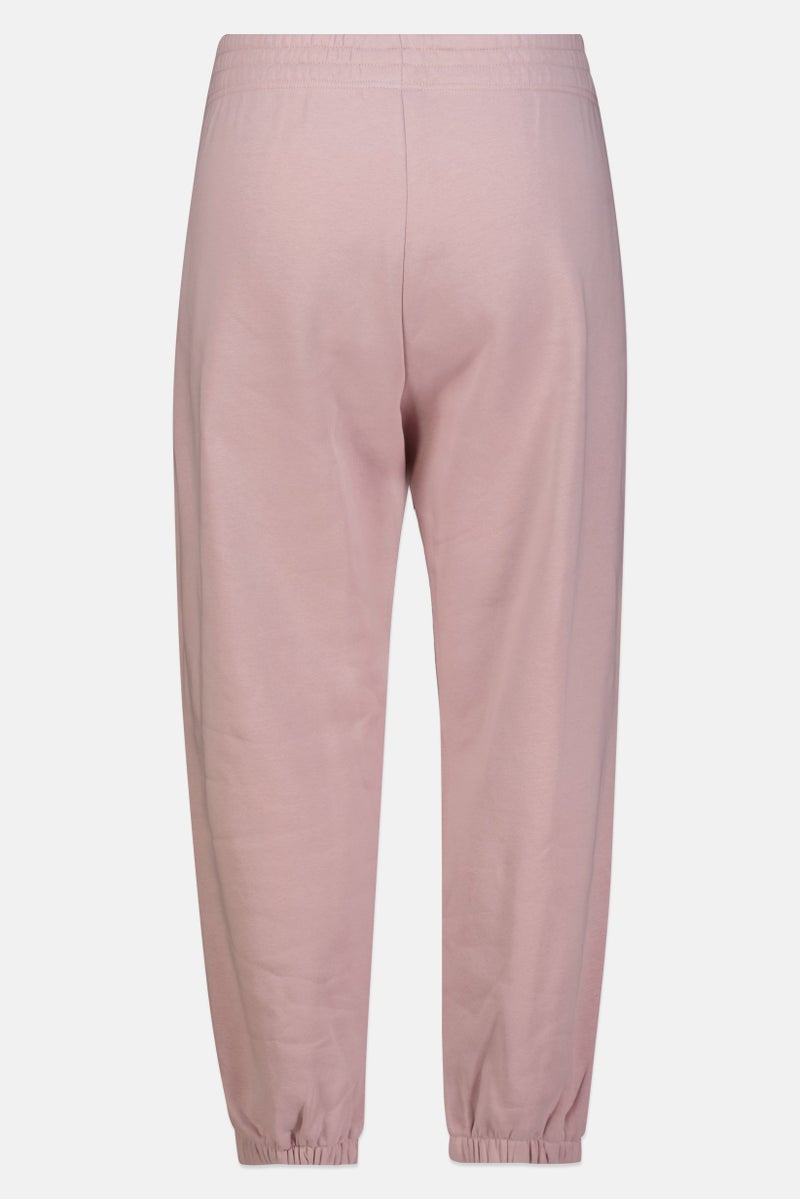 Nike سروال رياضي خارجي مزين بشعار للنساء بحجم كبير، وردي - Image 3